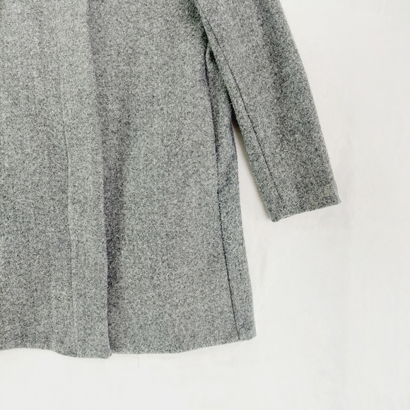 Old Navy Grey Tweed Collared Overcoat Z60 - Picture 3 of 7